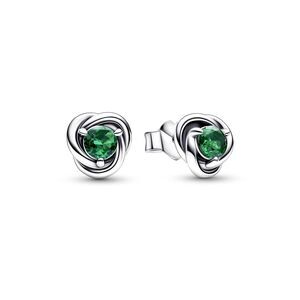 Pandora May Birthstone Eternity Circle Stud Earrings Sterling Silver 925